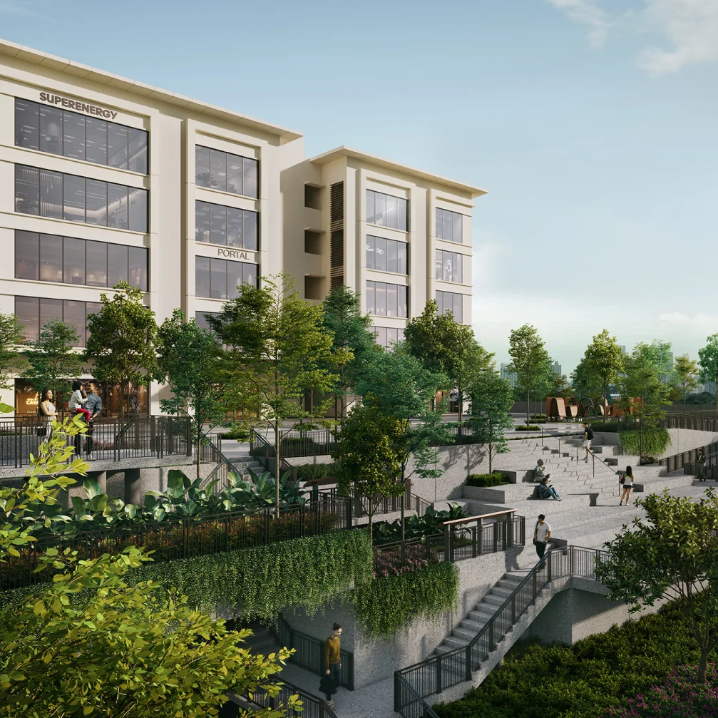 The park lets out — artist's impression